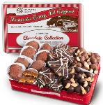 Premium Handmade Chocolate Nuts Trio Collection in Gift Tin