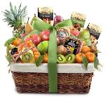 Paradise Tropical Fruit, Nuts and Cheese Basket