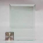 Jade Crystal With Silver Corner