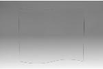 Jade Double Wave 3/16" Beveled Double Curved "Crescent" Glass